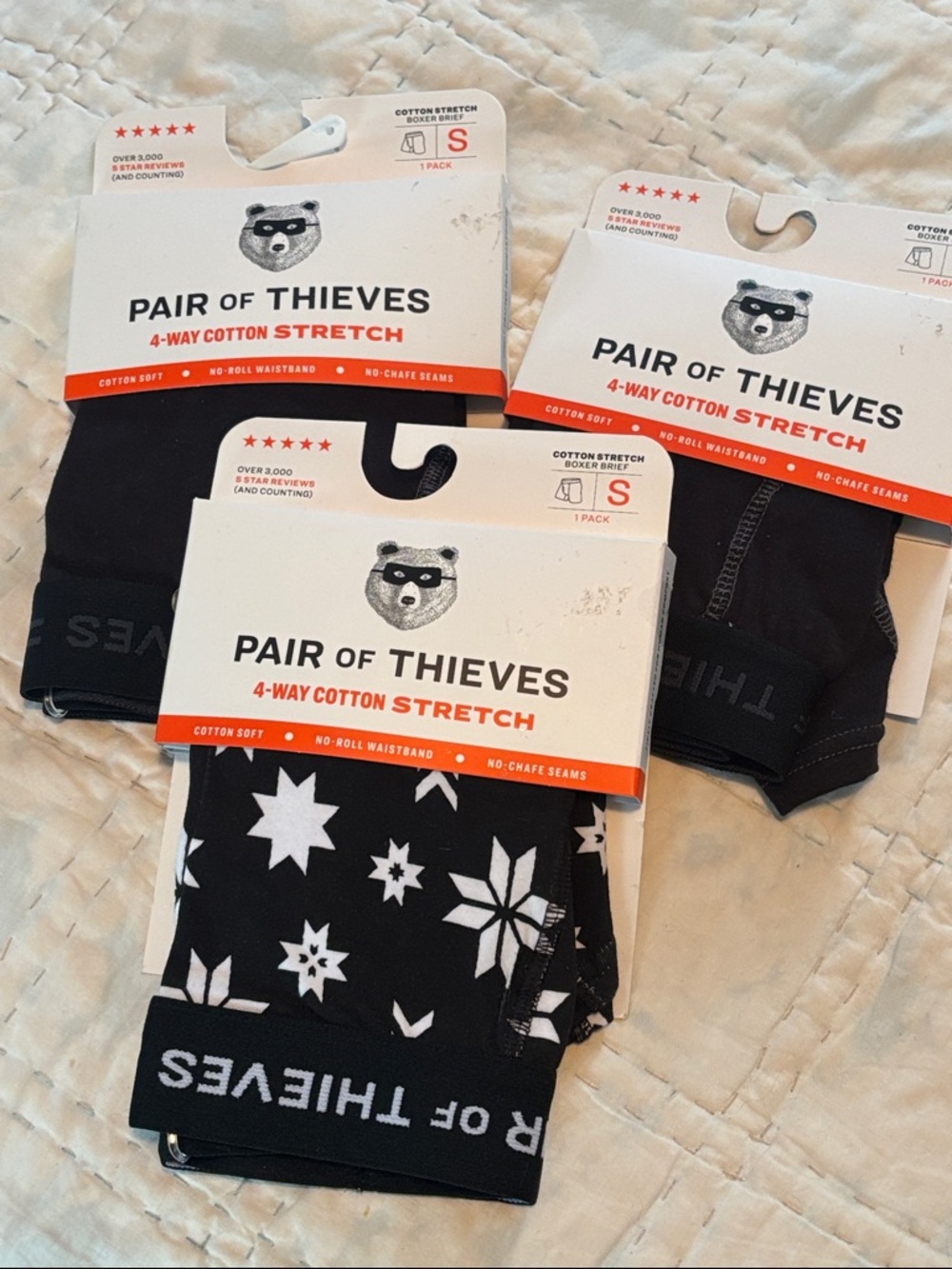 3 pair * Pair of Thieves * Boxer Briefs - NWT - sz SM